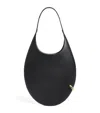 Tory Burch Leather Pierced Shoulder Bag In Black