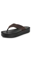 Tory Burch Platform Flip Flop In Brown