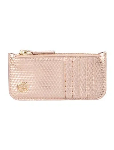 Pre-owned Tory Burch Leather Pouch In Silver