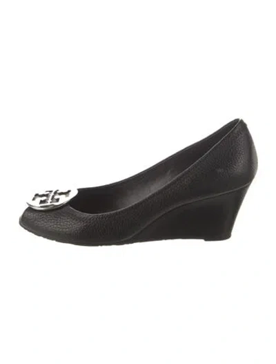 Pre-owned Tory Burch Leather Pumps In Black
