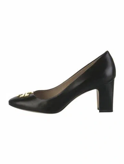 Pre-owned Tory Burch Leather Pumps In Black