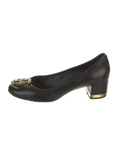 Pre-owned Tory Burch Leather Pumps In Black