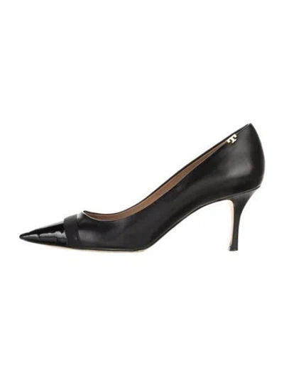 Pre-owned Tory Burch Leather Pumps In Black