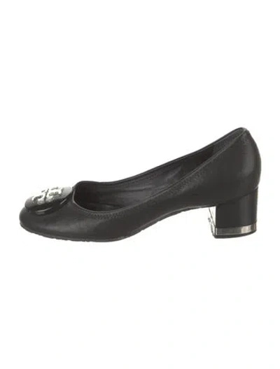 Pre-owned Tory Burch Leather Pumps In Black