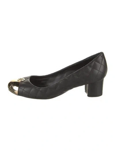 Pre-owned Tory Burch Leather Pumps In Black