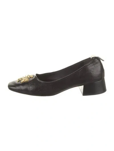 Pre-owned Tory Burch Leather Pumps In Black