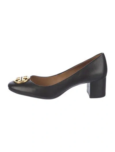 Pre-owned Tory Burch Leather Pumps In Black