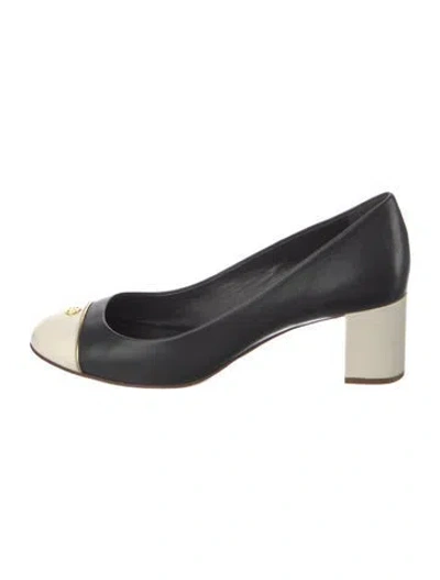 Pre-owned Tory Burch Leather Pumps In Black