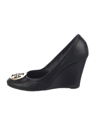 Pre-owned Tory Burch Leather Pumps In Black