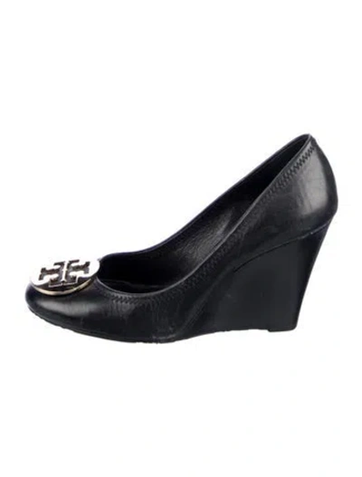 Pre-owned Tory Burch Leather Pumps In Black
