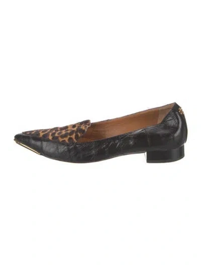 Pre-owned Tory Burch Leather Pumps In Black