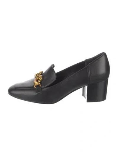 Pre-owned Tory Burch Leather Pumps In Black