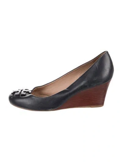 Pre-owned Tory Burch Leather Pumps In Black