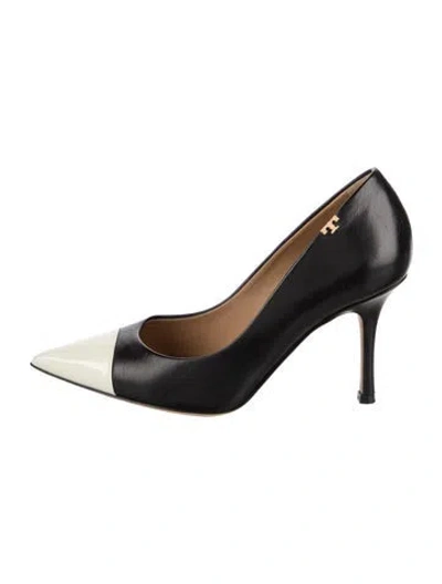 Pre-owned Tory Burch Leather Pumps In Black