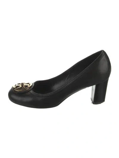 Pre-owned Tory Burch Leather Pumps In Black