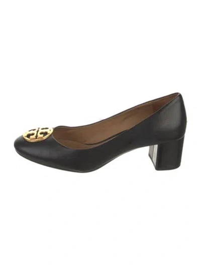 Pre-owned Tory Burch Leather Pumps In Black