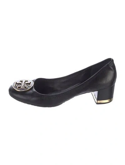 Pre-owned Tory Burch Leather Pumps In Black