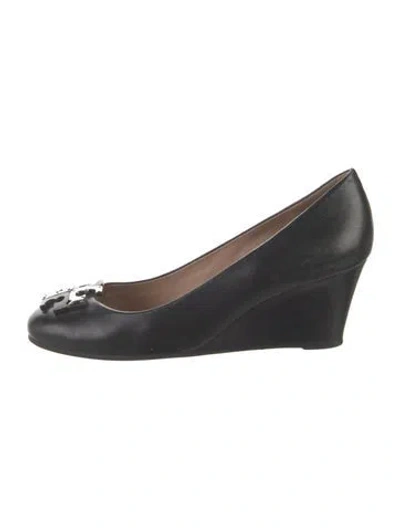 Pre-owned Tory Burch Leather Pumps In Black