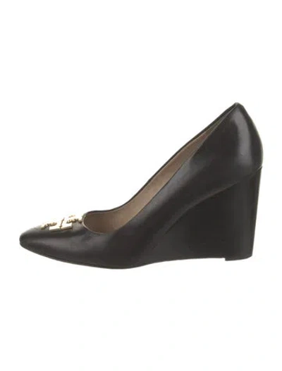 Pre-owned Tory Burch Leather Pumps In Black