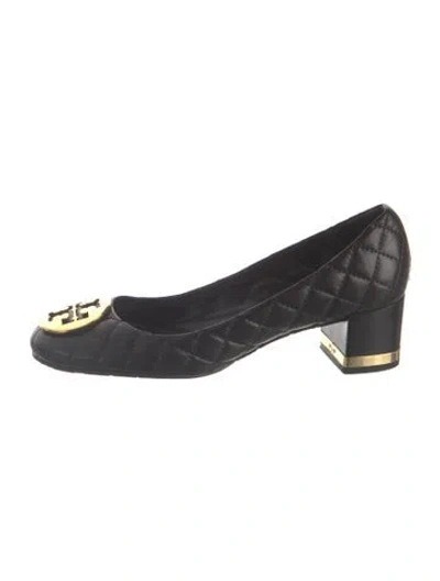 Pre-owned Tory Burch Leather Pumps In Black