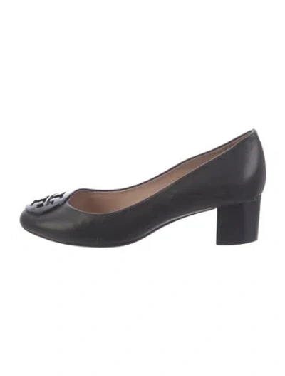 Pre-owned Tory Burch Leather Pumps In Black
