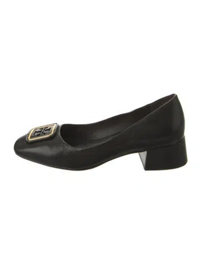 Pre-owned Tory Burch Leather Pumps In Black