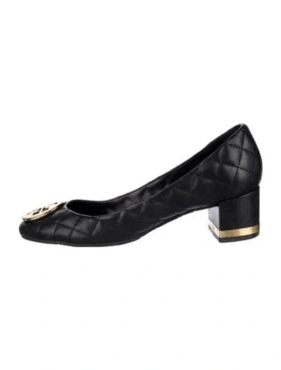 Pre-owned Tory Burch Leather Pumps In Black