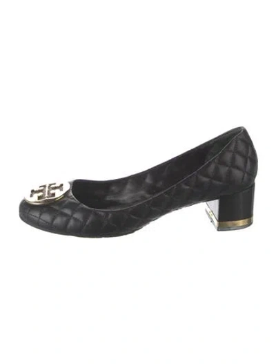 Pre-owned Tory Burch Leather Pumps In Black
