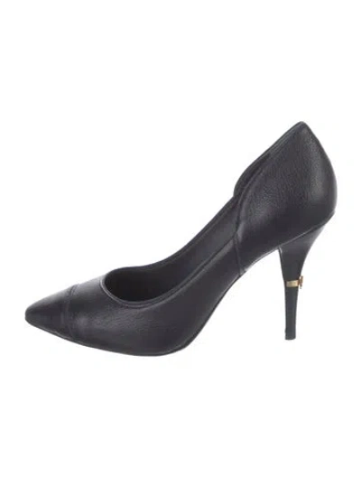 Pre-owned Tory Burch Leather Pumps In Black