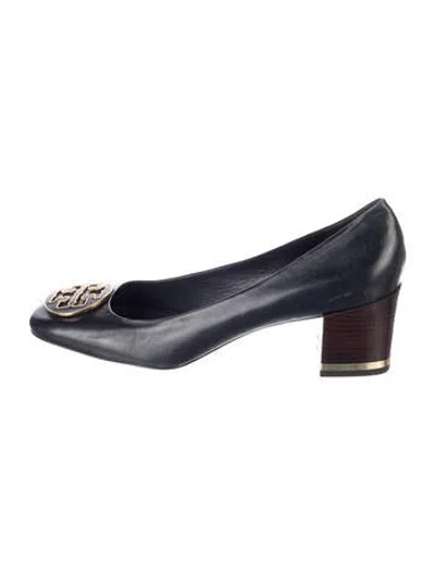 Pre-owned Tory Burch Leather Pumps In Black