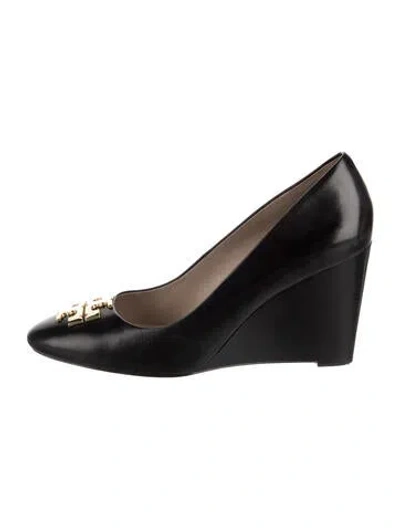 Pre-owned Tory Burch Leather Pumps In Black