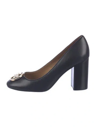 Pre-owned Tory Burch Leather Pumps In Black