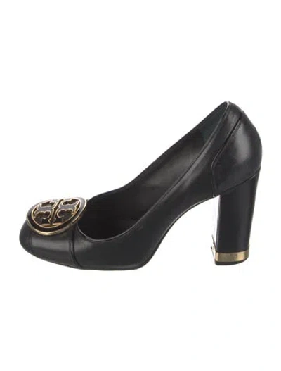 Pre-owned Tory Burch Leather Pumps In Black
