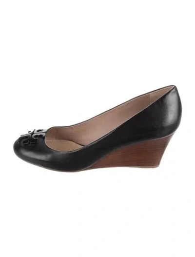 Pre-owned Tory Burch Leather Pumps In Black