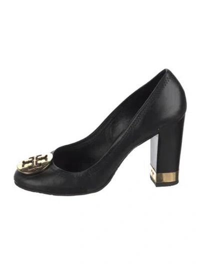 Pre-owned Tory Burch Leather Pumps In Black