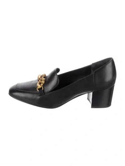 Pre-owned Tory Burch Leather Pumps In Black