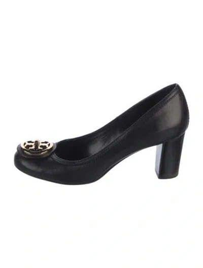 Pre-owned Tory Burch Leather Pumps In Black