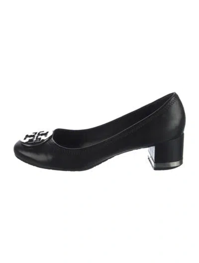 Pre-owned Tory Burch Leather Pumps In Black