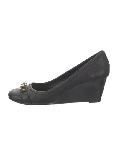 Pre-owned Tory Burch Leather Pumps In Black