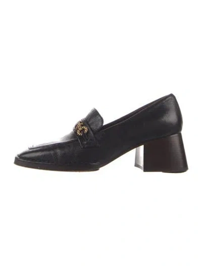 Pre-owned Tory Burch Leather Pumps In Black/brown