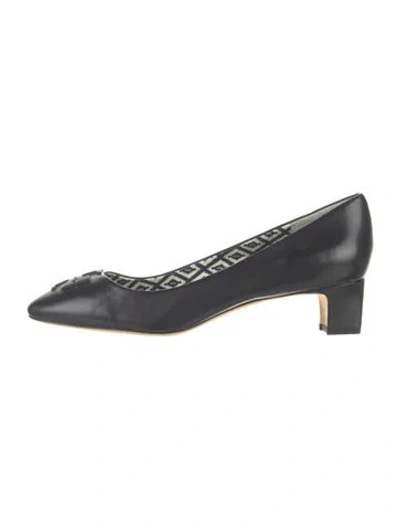 Pre-owned Tory Burch Leather Pumps In Blue