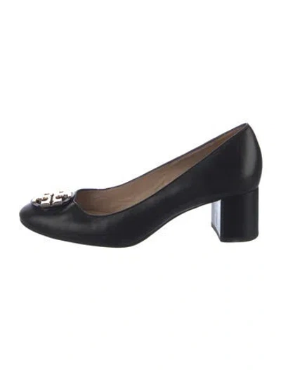 Pre-owned Tory Burch Leather Pumps In Blue