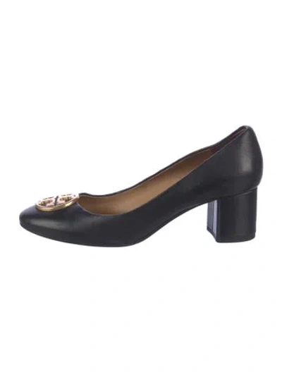Pre-owned Tory Burch Leather Pumps In Blue