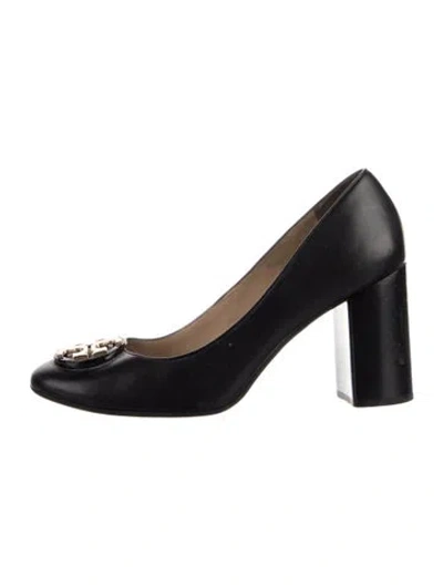 Pre-owned Tory Burch Leather Pumps In Blue