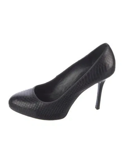 Pre-owned Tory Burch Leather Pumps In Blue