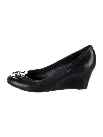 Pre-owned Tory Burch Leather Pumps In Blue