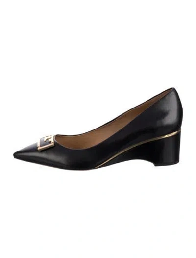 Pre-owned Tory Burch Leather Pumps In Blue