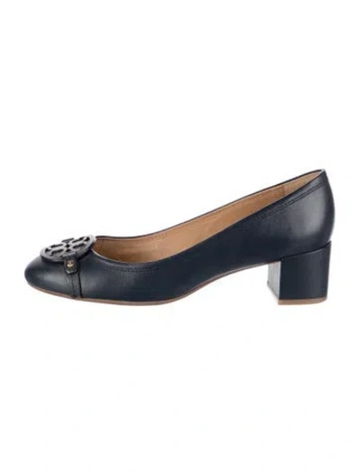Pre-owned Tory Burch Leather Pumps In Blue