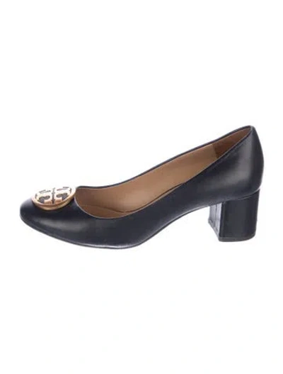 Pre-owned Tory Burch Leather Pumps In Blue