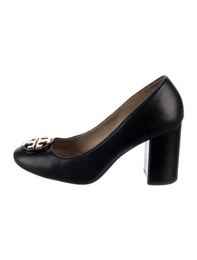 Pre-owned Tory Burch Leather Pumps In Blue